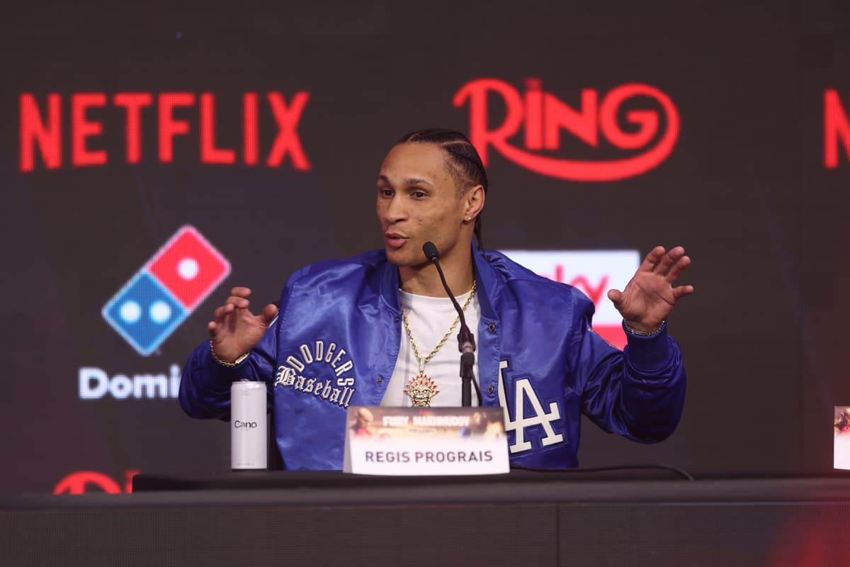 Regis Prograis at the press conference