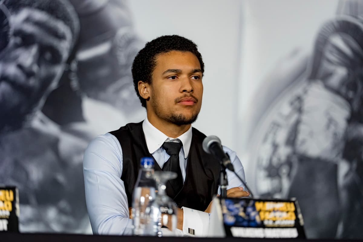 Wilkens Mathieu at a press conference