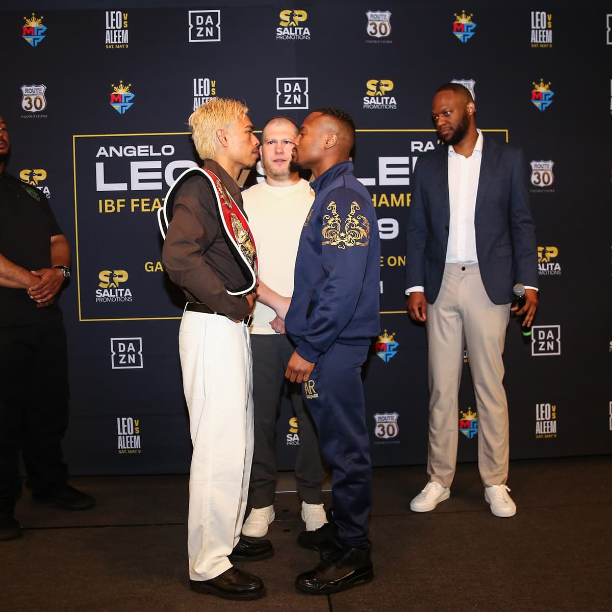 Angelo Leo and Raese Aleem face off at press conference