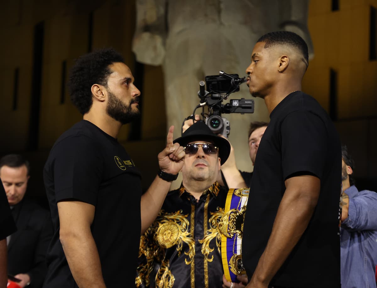 Basem Mamdouh and Jamar Talley at weigh-in faceoff