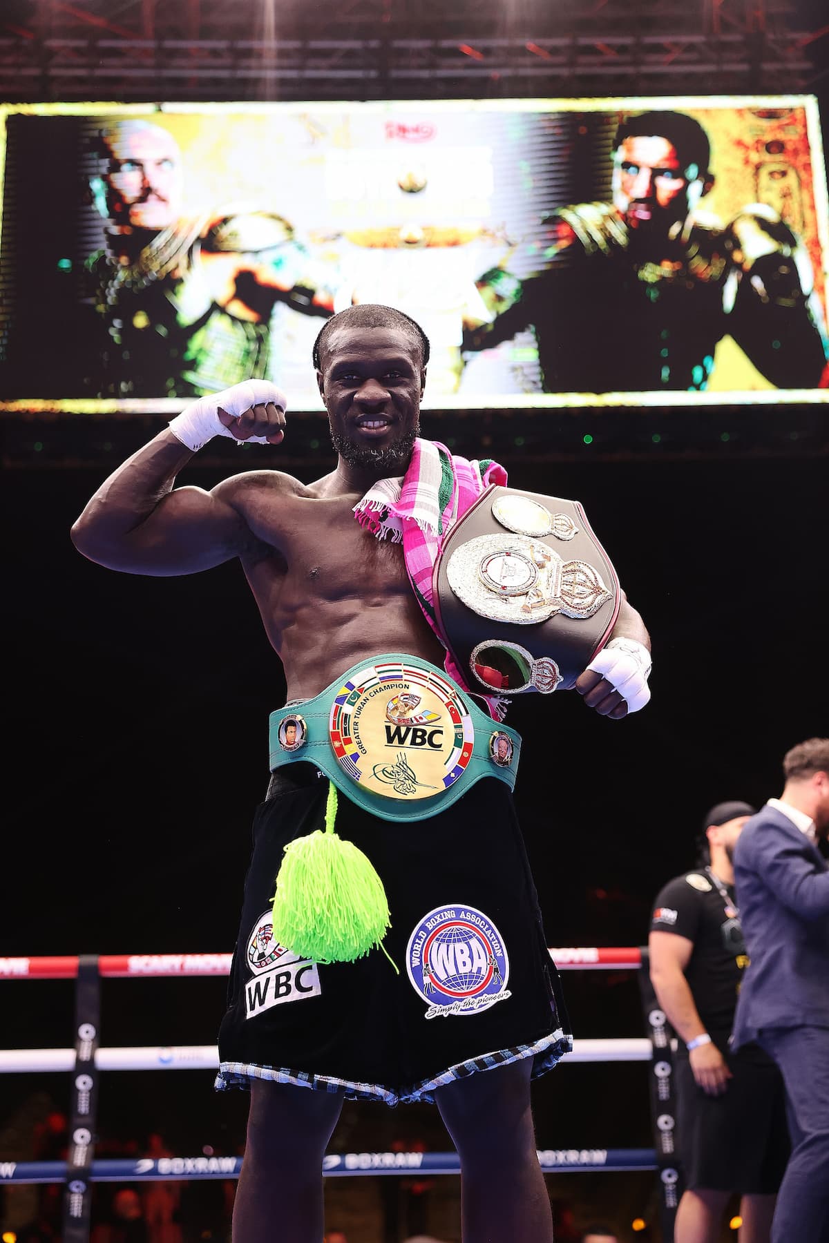 Benjamin Mendes Tani after his victory over Daniel Lapin