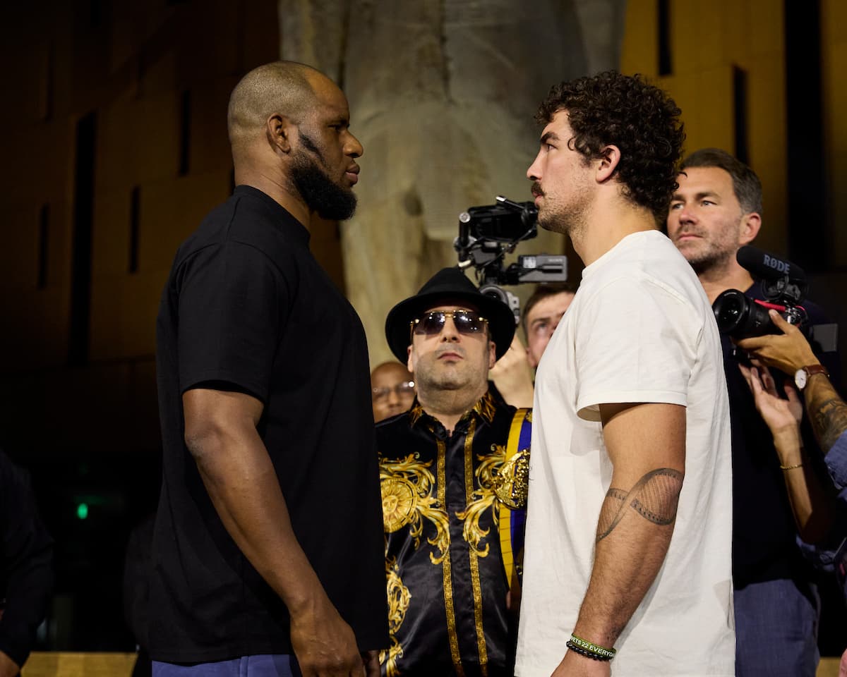 Frank Sanchez and Richard Torrez Jr face off at weigh-in