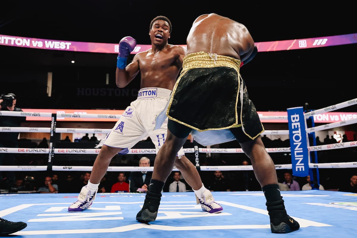 Jahyden Britton during his bout against Najee West