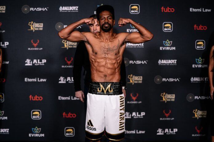 Jamel Herring at weigh-in