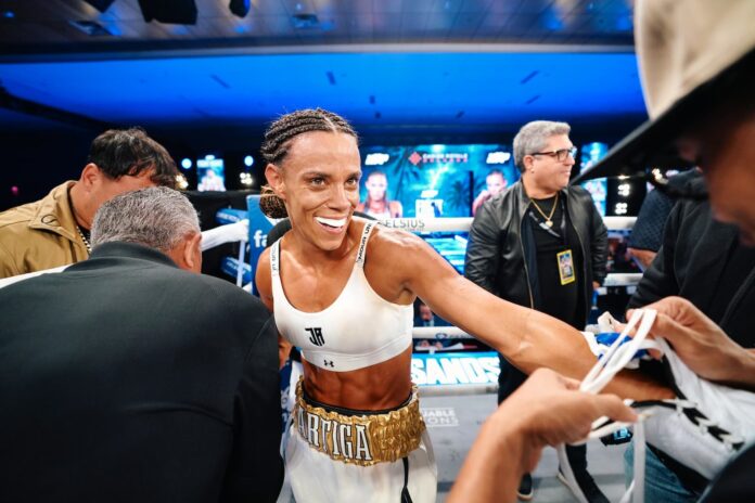 Jasmine Artiga during boxing bout