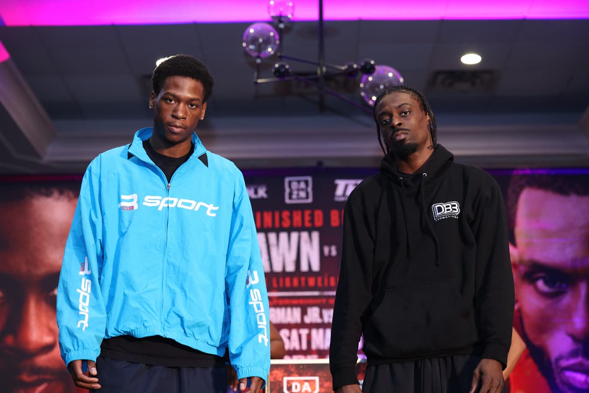 Keon Davis and Kelvin Davis at press conference