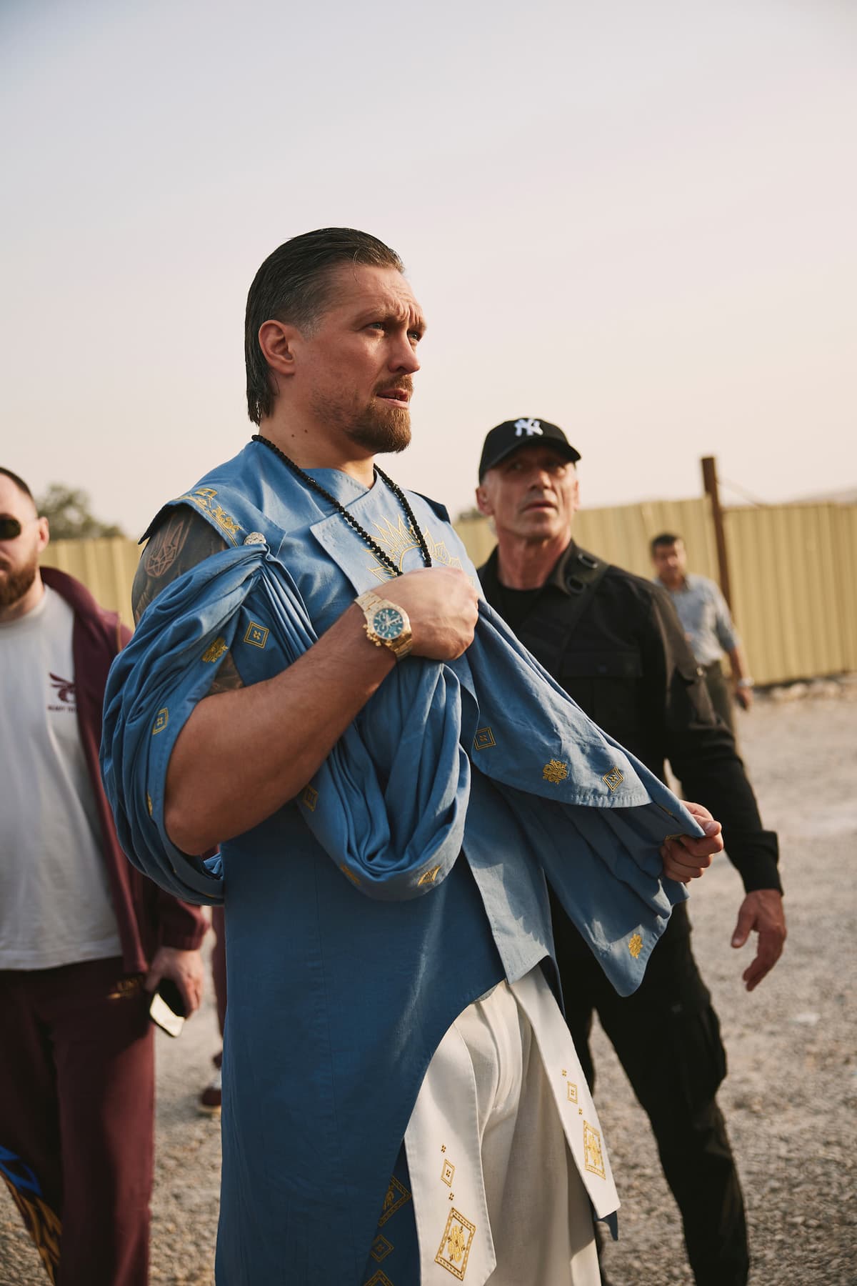 Oleksandr Usyk at the Great Sphinx of Giza