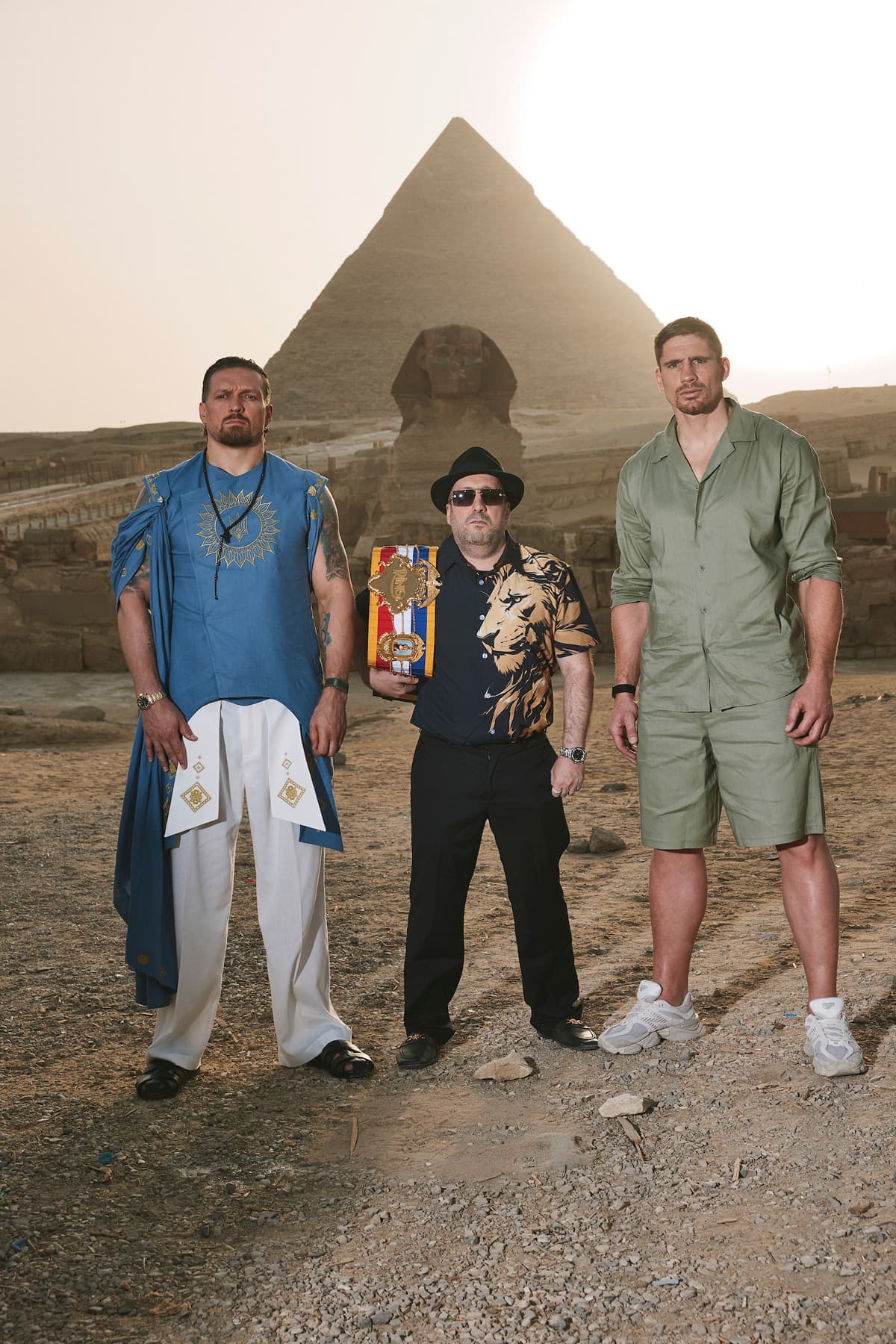 Oleksandr Usyk, Rick Reeno, and Rico Verhoeven