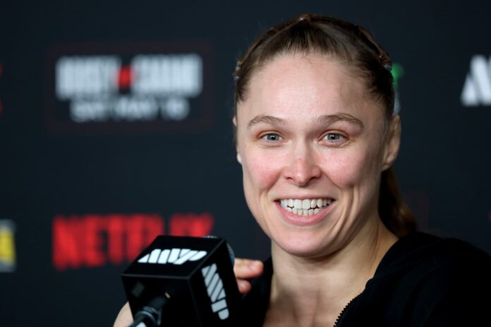 Ronda Rousey speaking at post-fight press conference