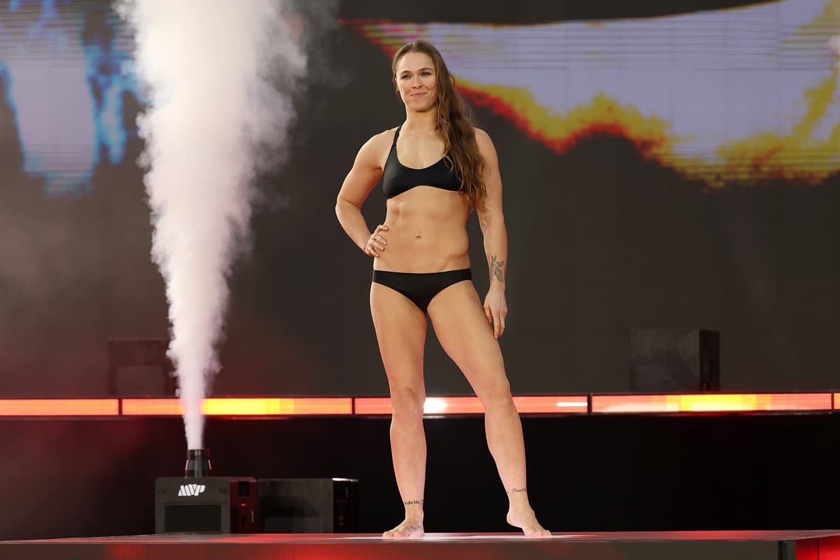 Ronda Rousey during weigh-in