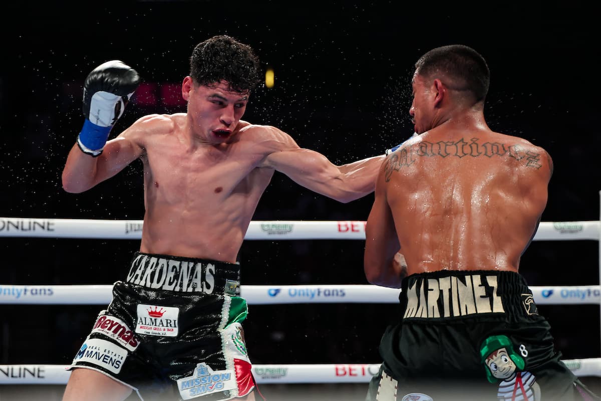 Arturo Cardenas during his bout against Jordan Martinez