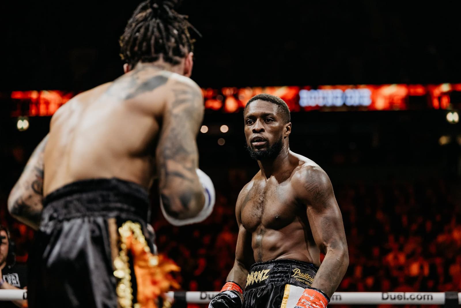 Brandon Scott aka Swarmz during his bout against Gabriel Rodrigues aka Biel