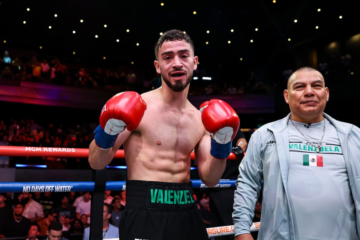 Jose Valenzuela posing after his victory