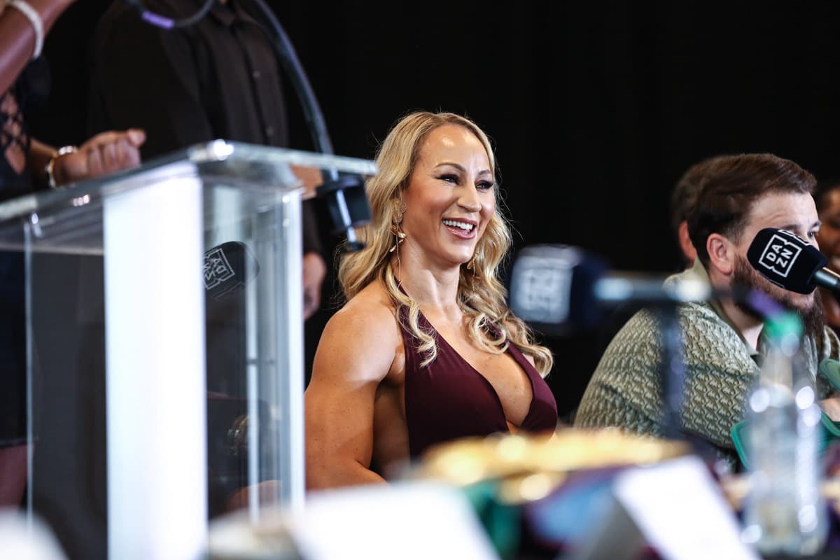 Kaye Scott at a launch press conference in Atlanta