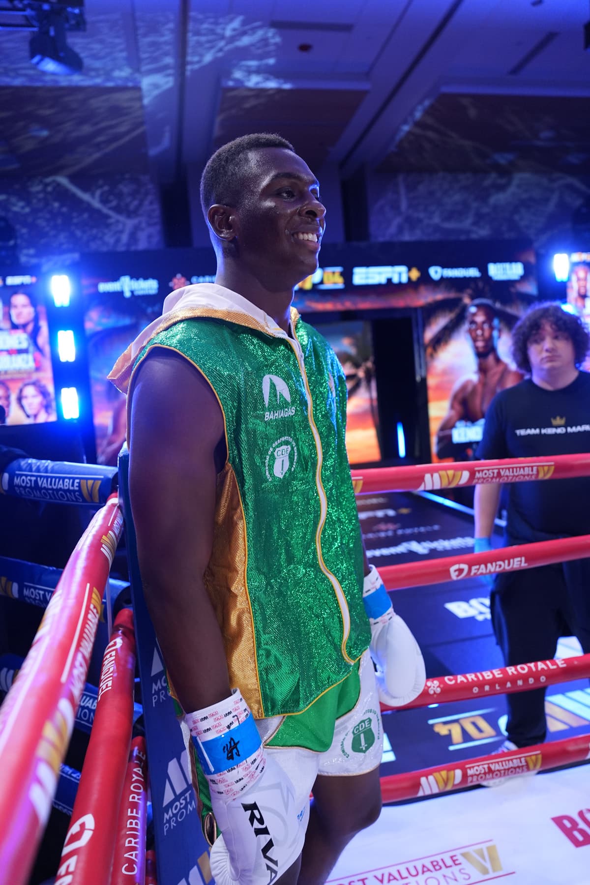 Keno Marley during his bout against Jordan Gruszewski