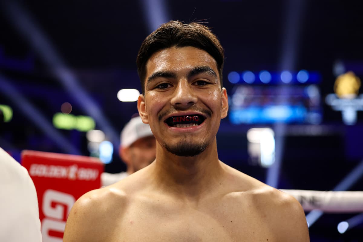 Lorenzo Garcia during his bout against Tylan Gilmore-Smith