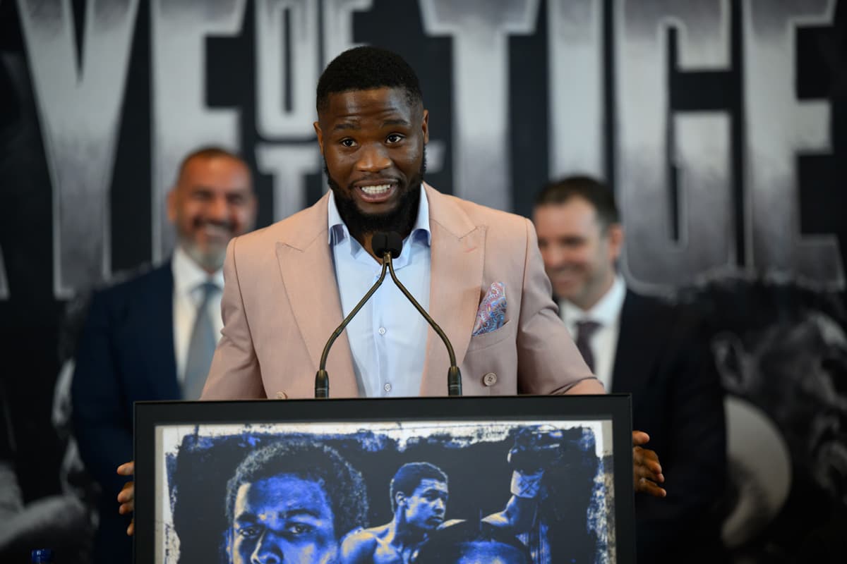 Moreno Fendero during a press conference