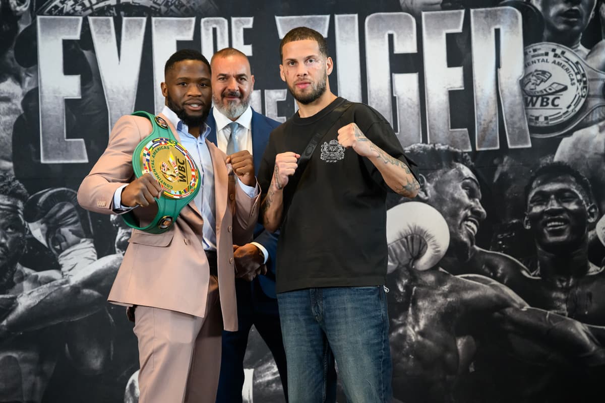 Moreno Fendero and Jonathan Gonzalez-Ortiz during a press conference