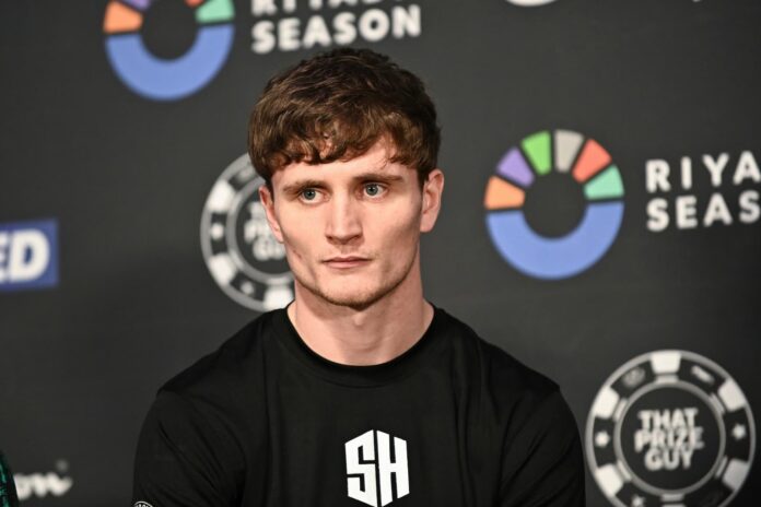 Sam Hickey during press conference ahead of his boxing bout