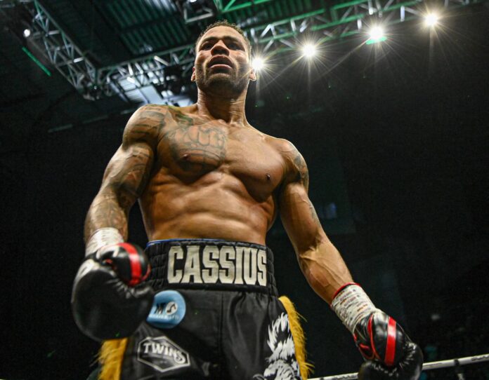 Troy Williamson during his bout against Callum Simpson