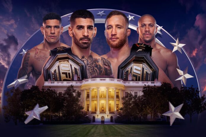Faces of fighters featured in UFC Freedom 250 at the White House
