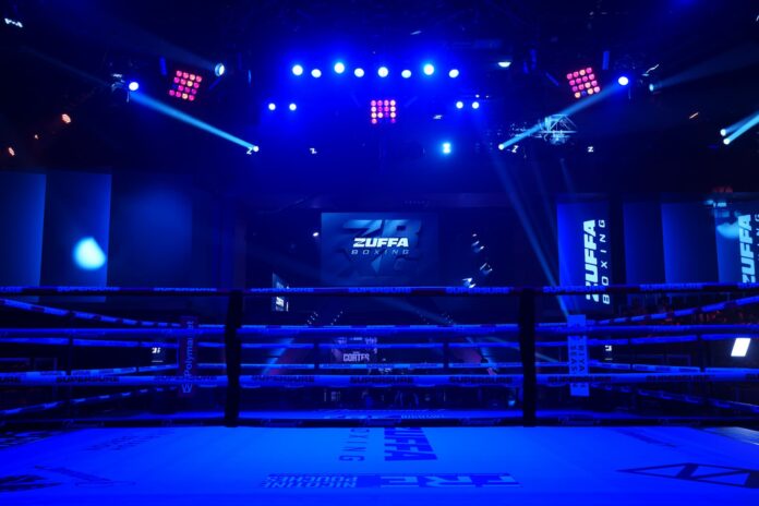 The Zuffa Boxing ring at Meta APEX