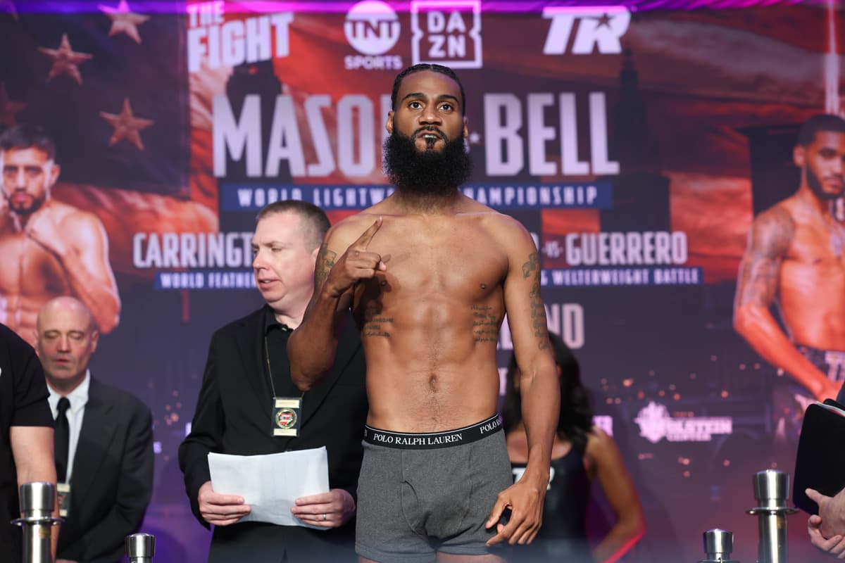 Albert Bell at the weigh-in in Cleveland