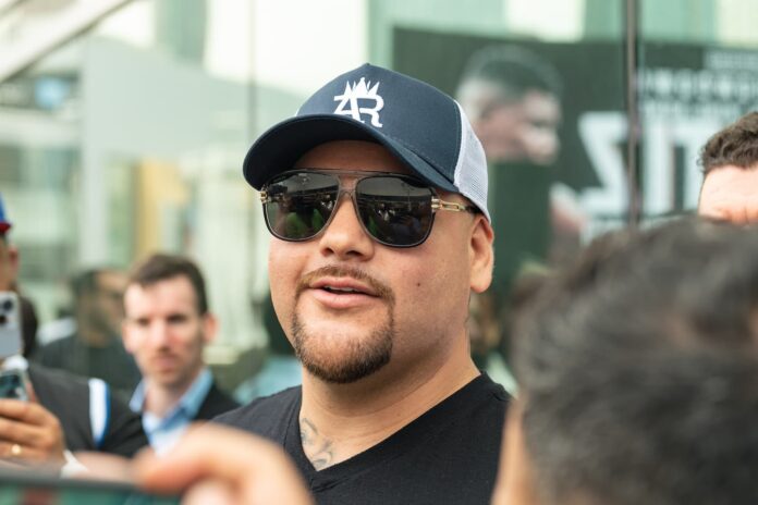 Andy Ruiz Jr during a press conference