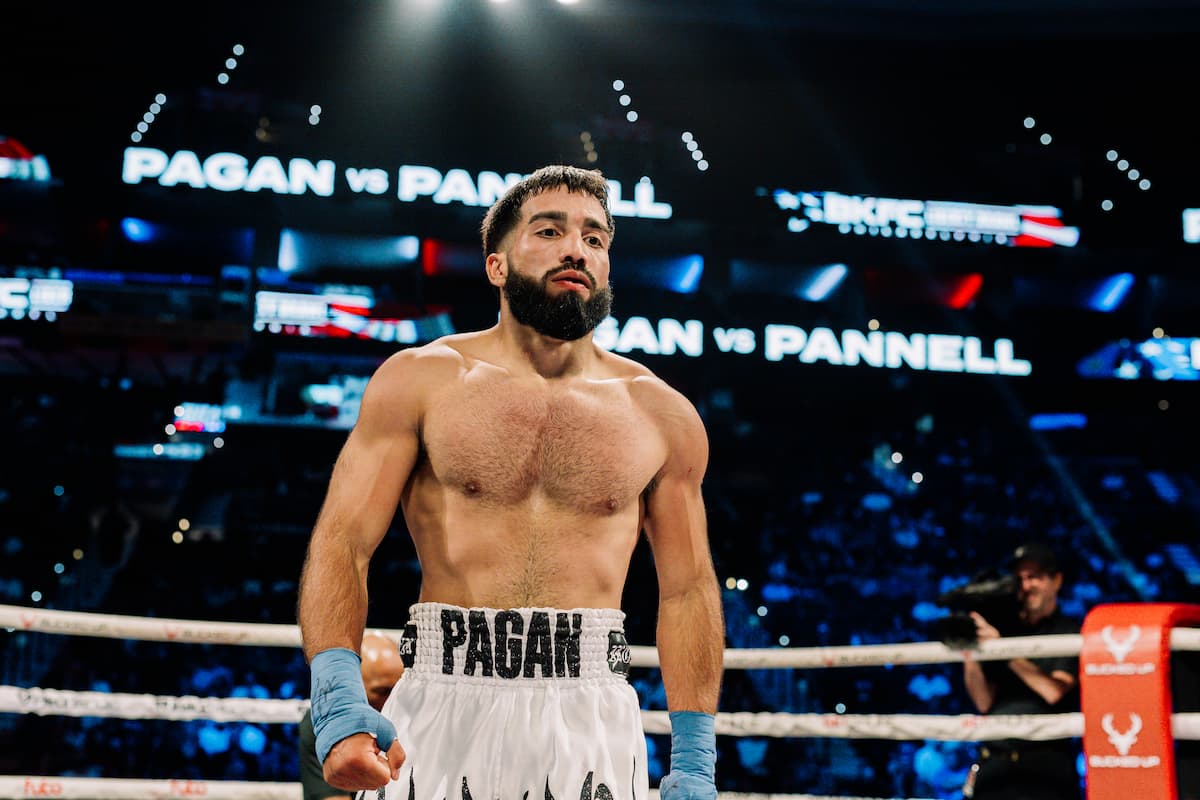 Anthony Pagan during his bout against Zach Pannell