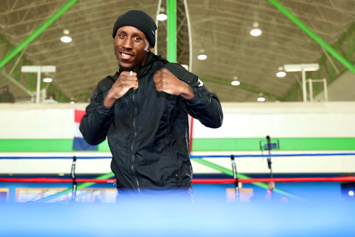 Bruce Carrington during an open workout