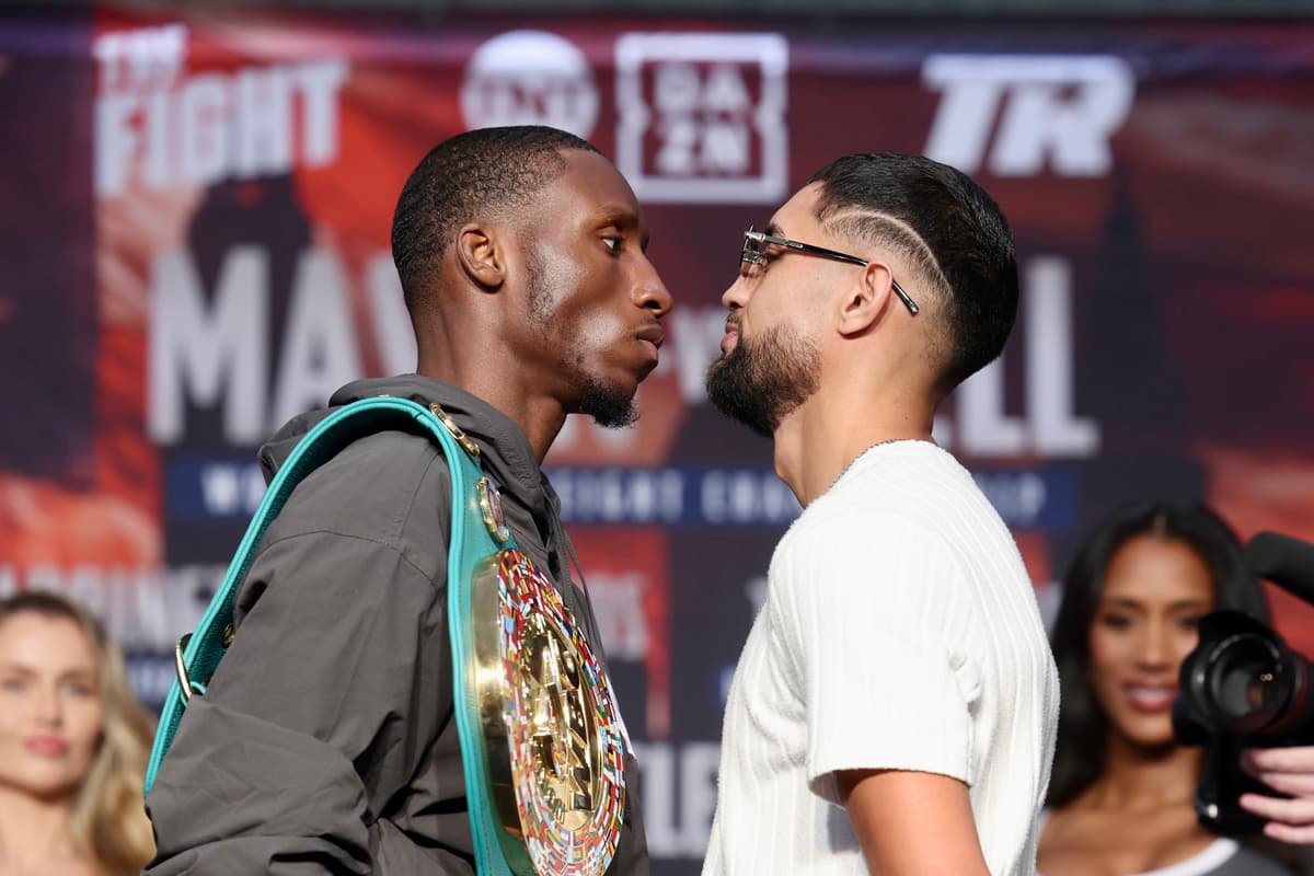 Bruce Carrington and Rene Palacios face off at a press conference in Cleveland