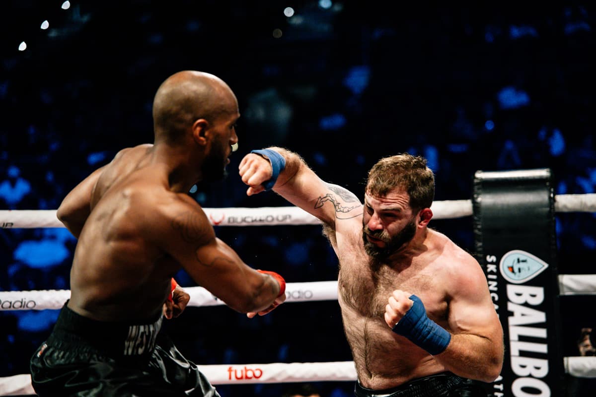 Nicholas Willey throws a punch during the bout against Eric Westbury