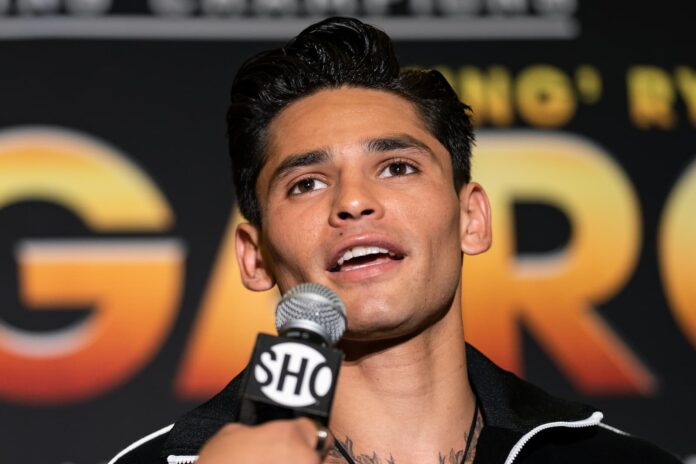 Ryan Garcia during grand arrivals
