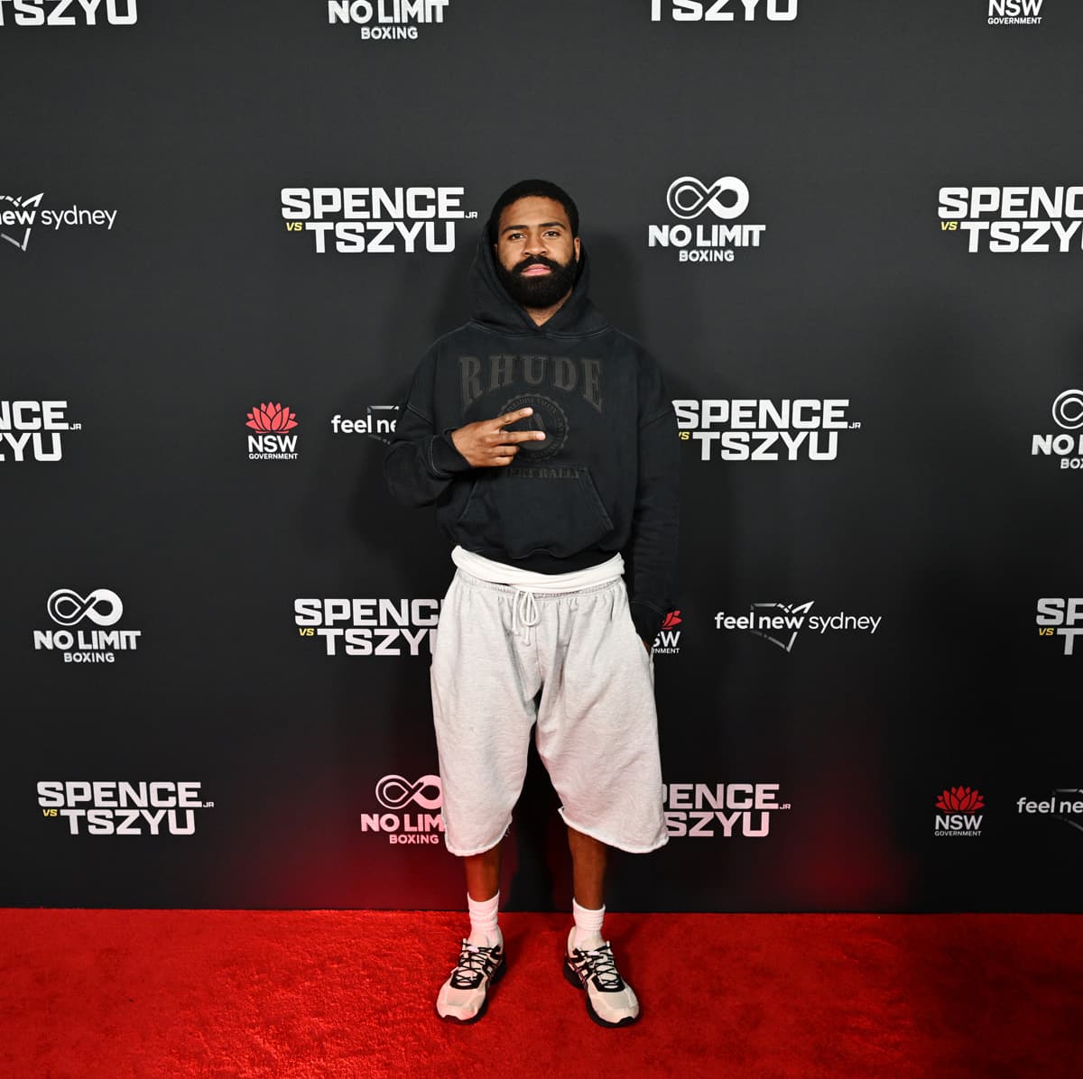 Stephen Fulton during the grand arrivals