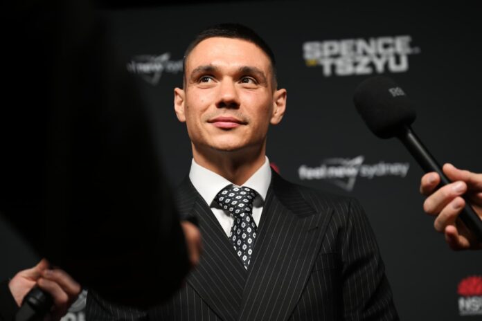 Tim Tszyu during the grand arrivals ahead of his bout against Errol Spence Jr