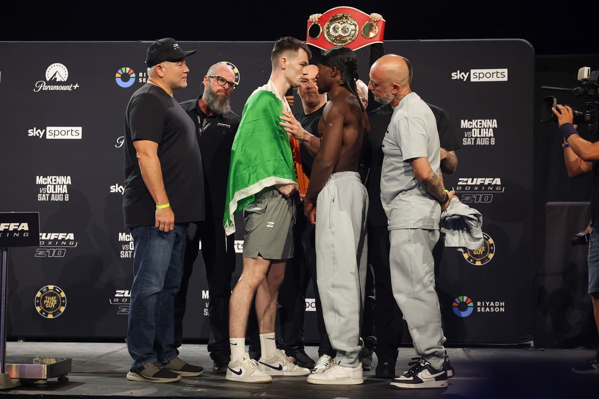 Aaron McKenna vs Etinosa Oliha weigh in