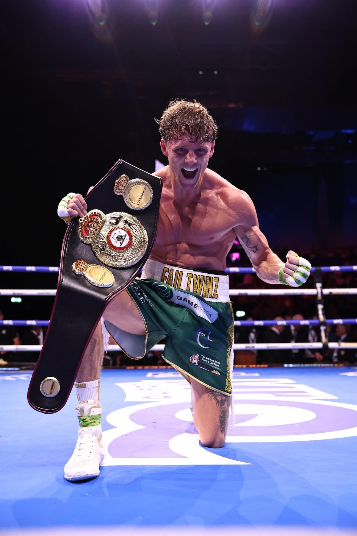 Ben Fail celebrates his victory over Craig O'Brien