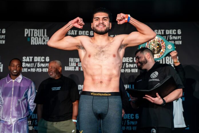 Jesus Ramos Jr. during the weigh in