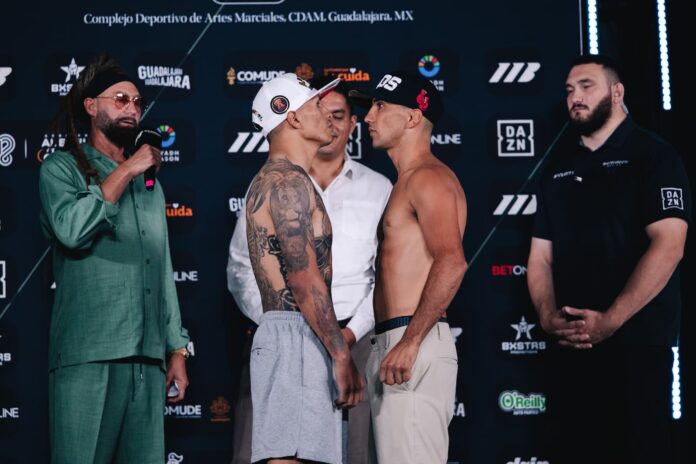 Mauricio Lara and Carlos Ornelas face off ahead of their bout