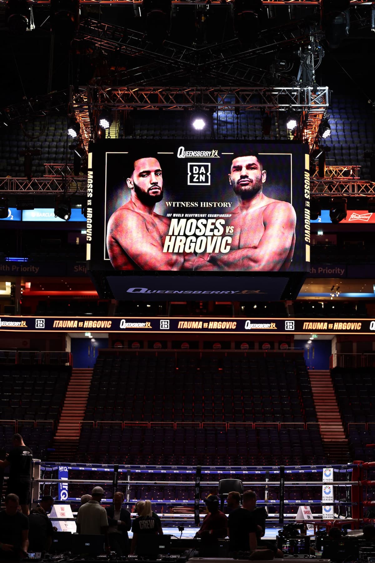 Moses Itauma and Filip Hrgovic at The O2 in London