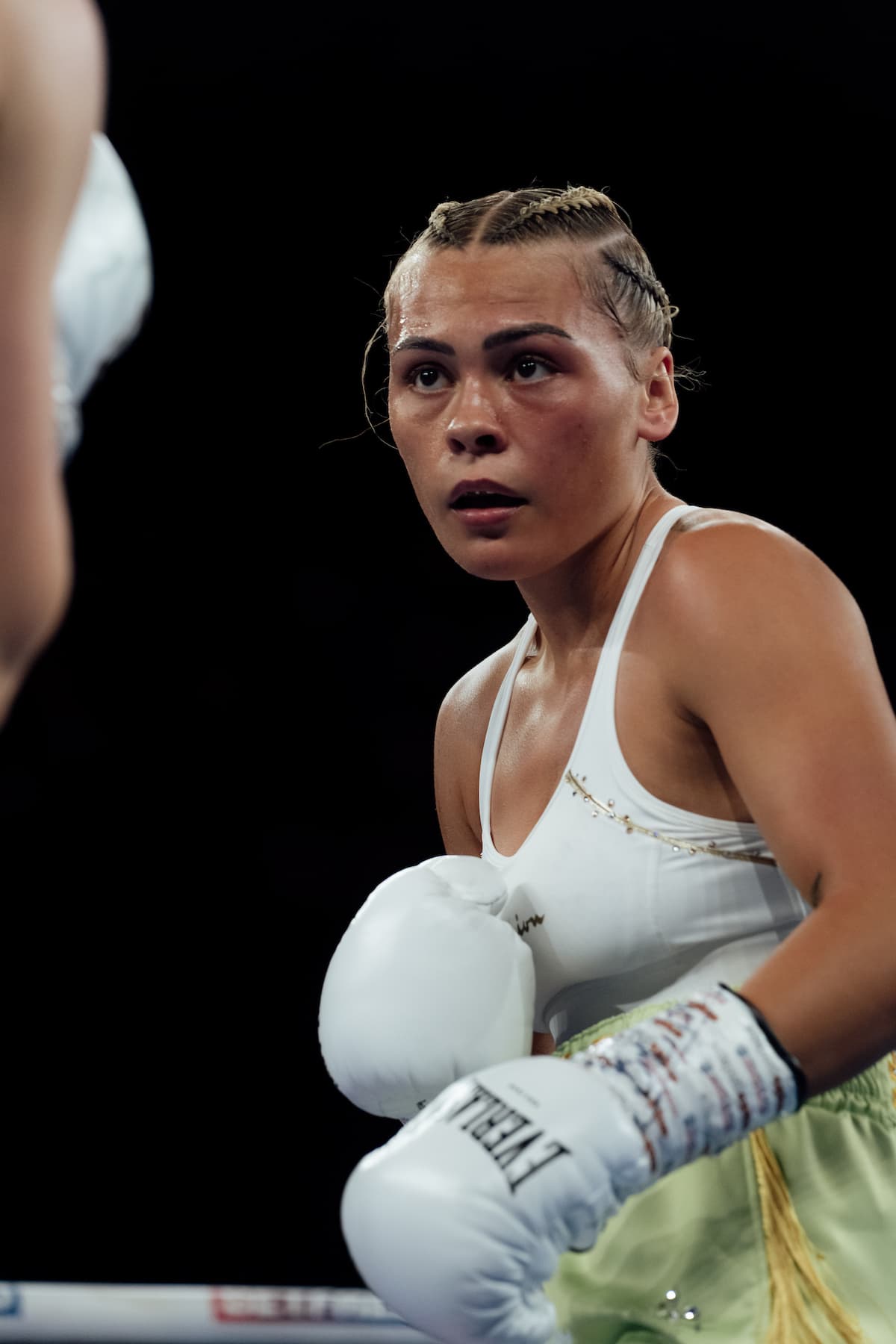 Tiah Mai Ayton during her bout against Ellie Hellewell