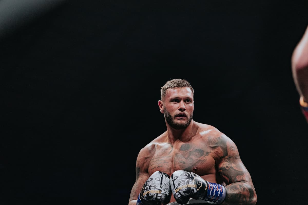 Charlie Cox, aka Big Stacks, during his bout against Jordan McCann