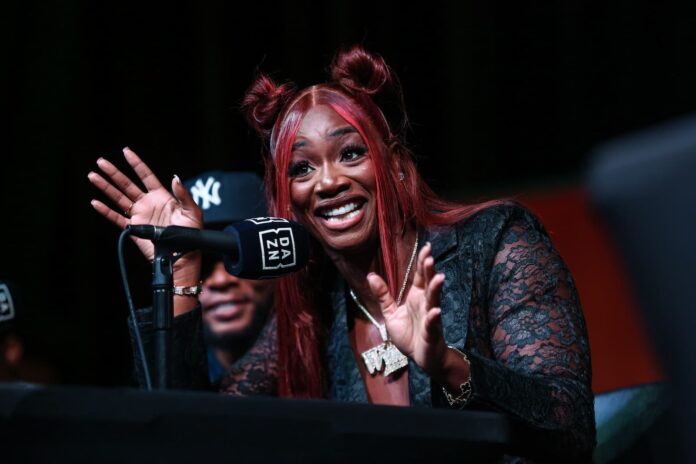 Claressa Shields during the press conference