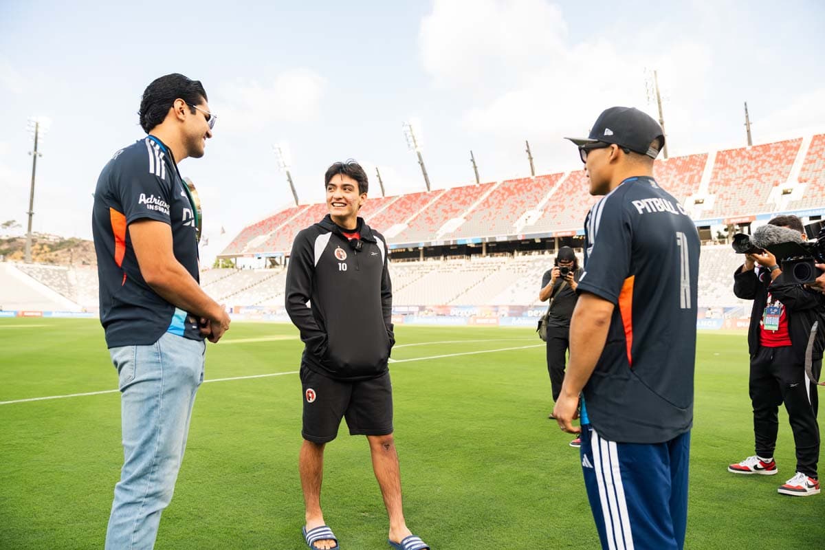 Jesus Ramos, Gilberto Mora, and Isaac Cruz at Snapdragon Stadium