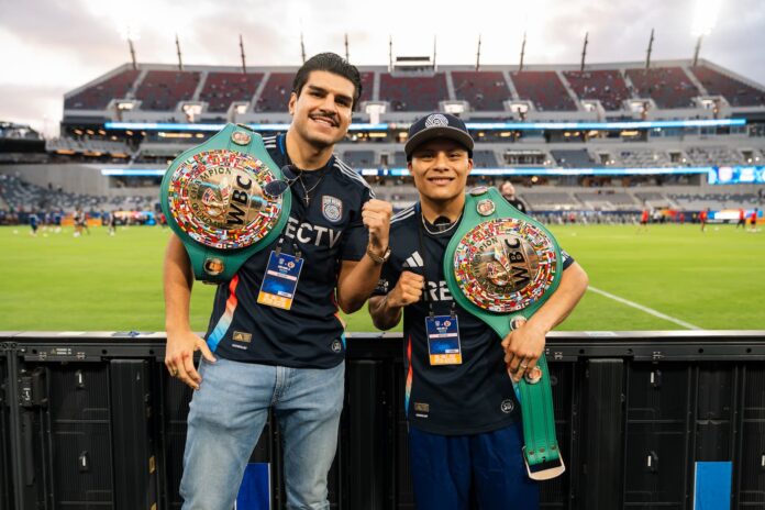 Jesus Ramos and Isaac Cruz at Snapdragon Stadium in San Diego