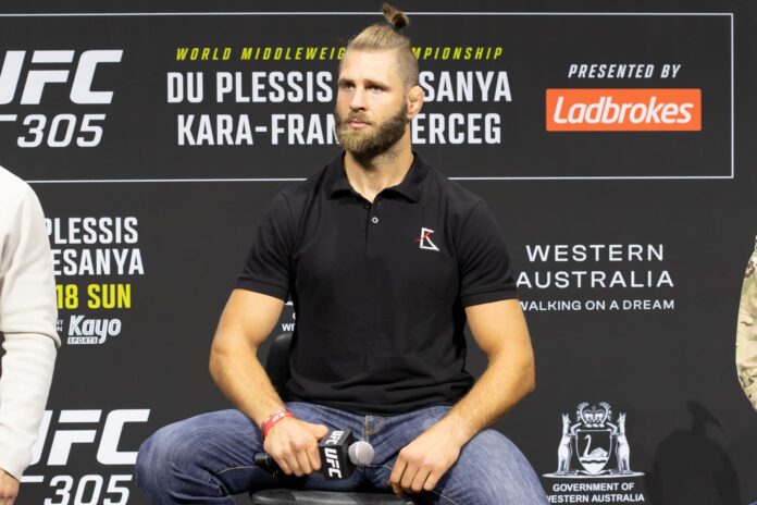 Jiri Prochazka during the UFC 305 guest athlete Q&A event at RAC Arena in Perth
