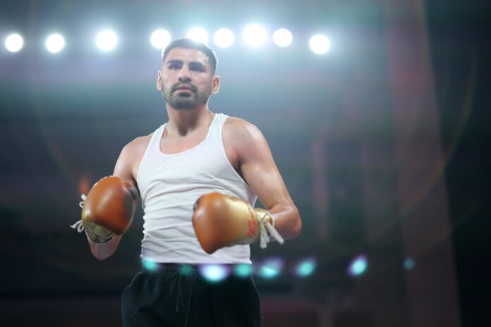 Jose Ramirez during an open workout ahead of his bout