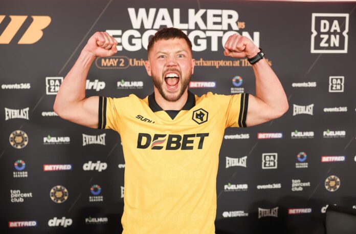Conah Walker during the press conference in Wolverhampton