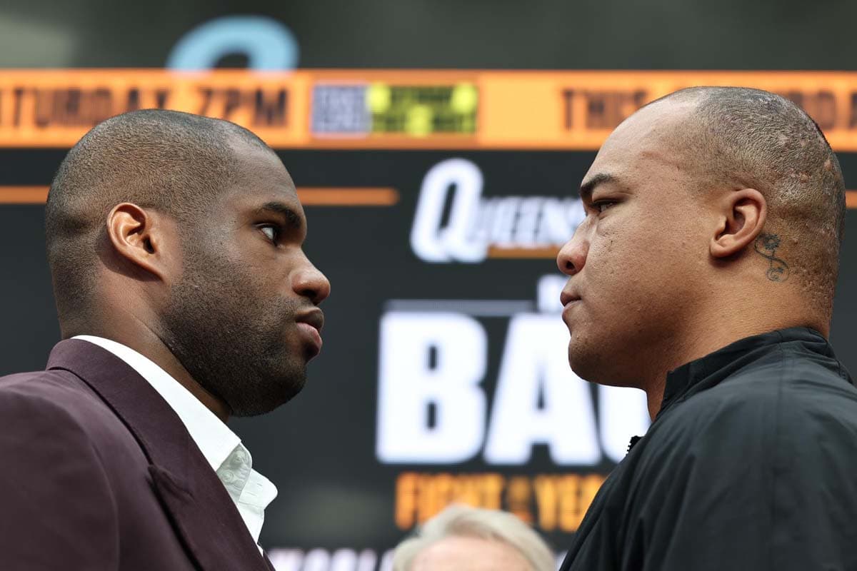 Daniel Dubois and Fabio Wardley face off during their press conference