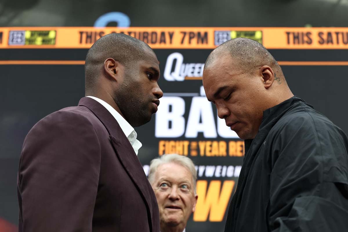 Daniel Dubois and Fabio Wardley face off during their press conference